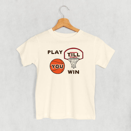 Play Till You Win Basketball (Kids) - clothing by TeeHivey.com (Image 1)