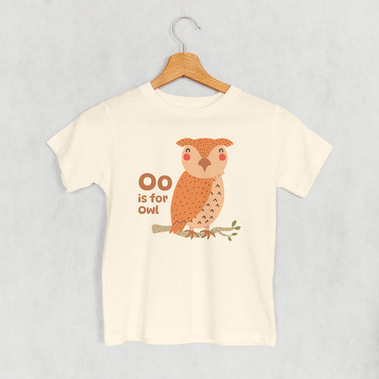 O Is For Owl (Kids) - clothing by TeeHivey.com (Image 1)