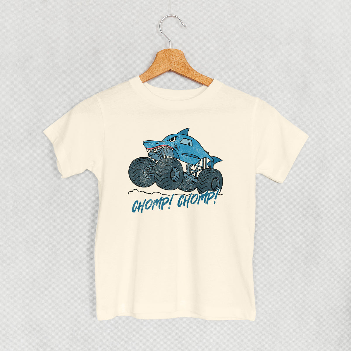 Chomp Chomp Shark Monster Truck (Kids) - clothing by TeeHivey.com (Image 3)