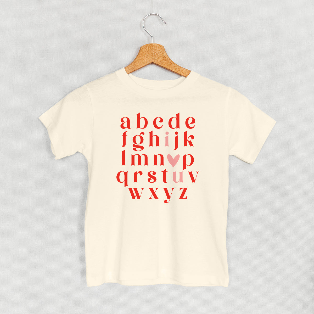 I Heart U Alphabet (Kids) - clothing by TeeHivey.com (Image 1)
