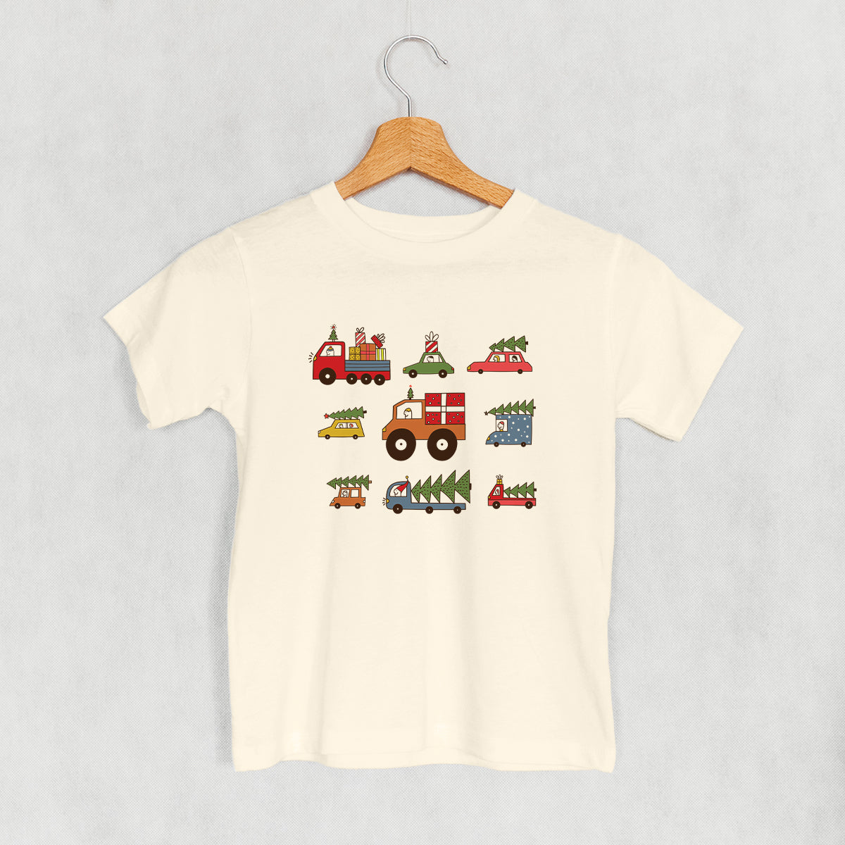 Christmas Vehicle Doodles (Kids) - clothing by TeeHivey.com (Image 1)