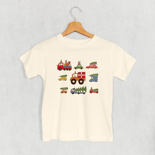 Christmas Vehicle Doodles (Kids) - clothing by TeeHivey.com (Image 1)