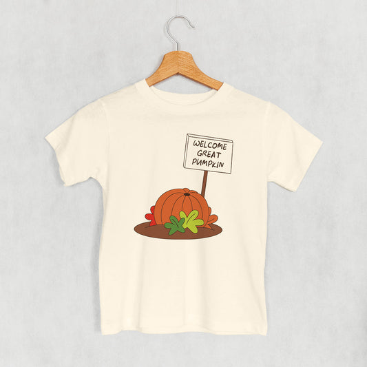Welcome Great Pumpkin (Kids) - clothing by TeeHivey.com (Image 1)