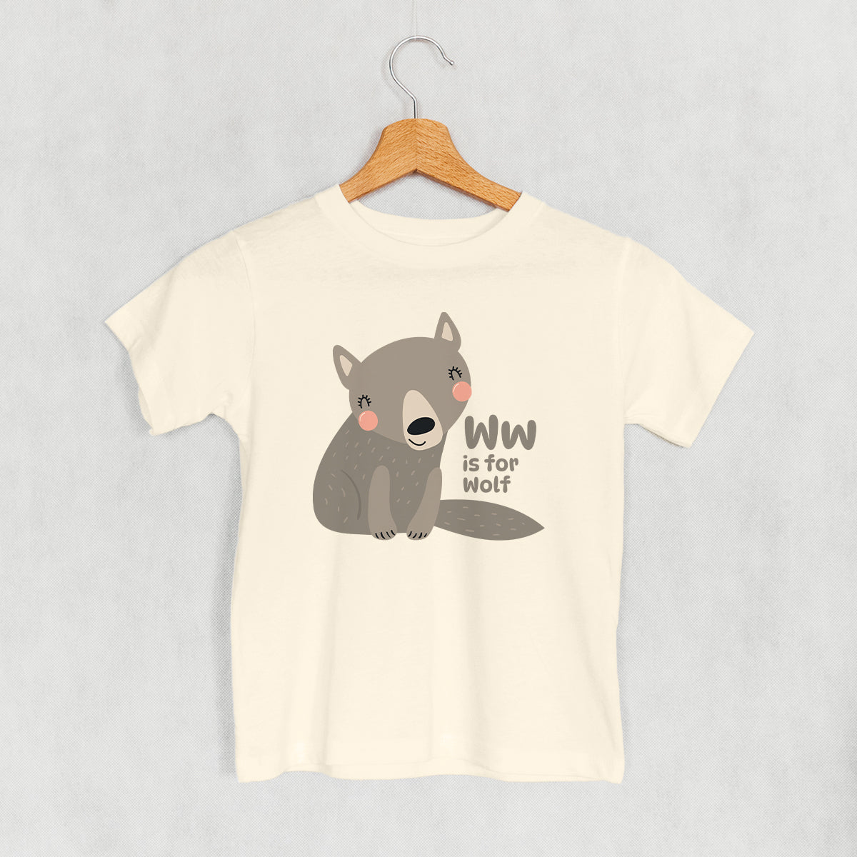 W Is For Wolf (Kids) - clothing by TeeHivey.com (Image 2)