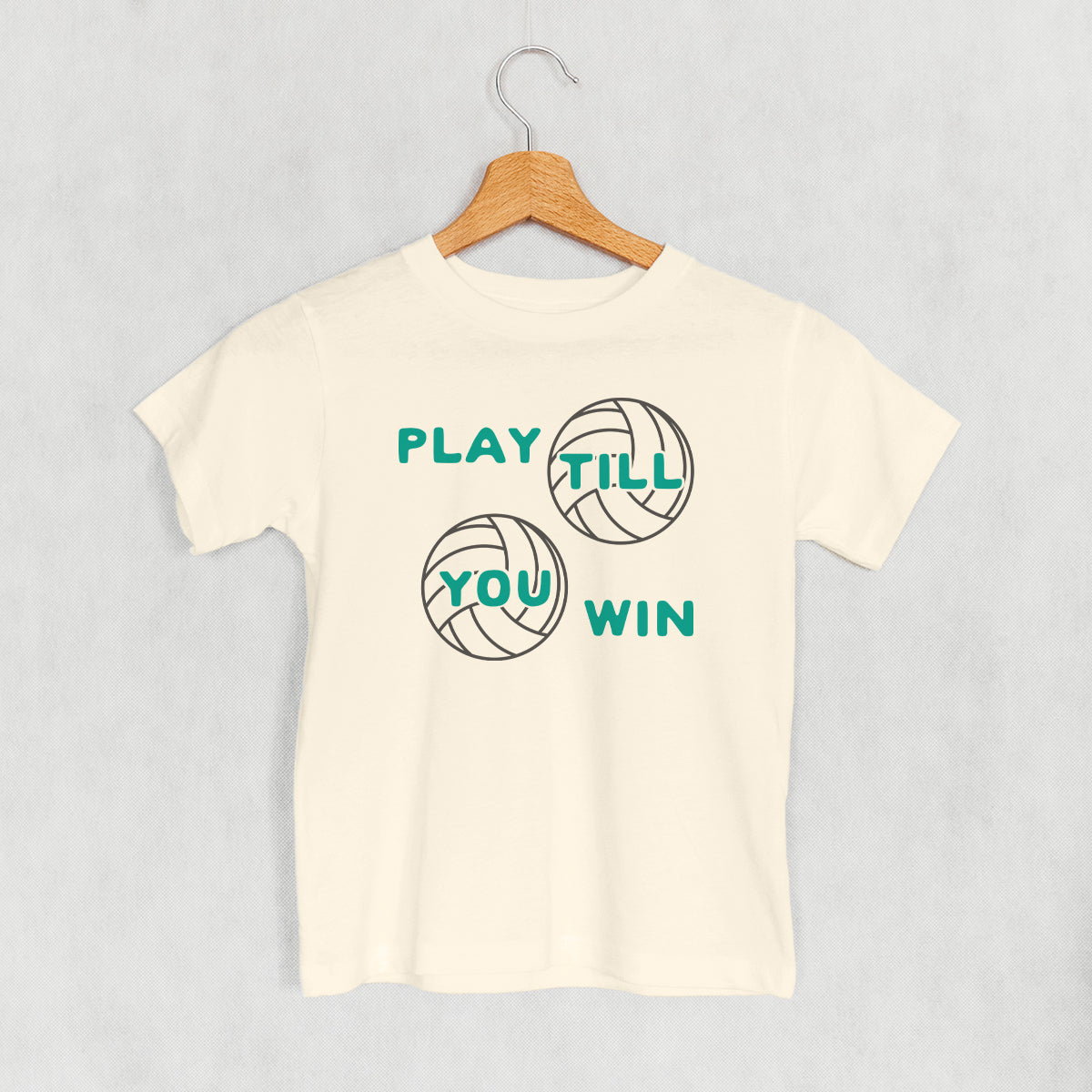 Play Till You Win Volleyball (Kids) - clothing by TeeHivey.com (Image 2)