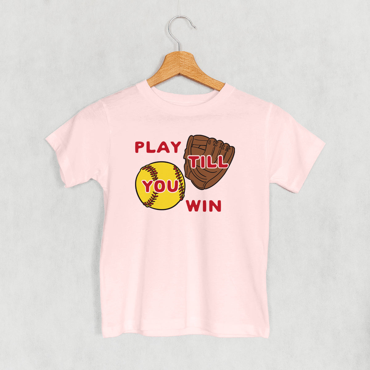 Play Till You Win Softball (Kids) - clothing by TeeHivey.com (Image 3)