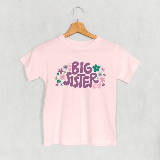 In My Big Sister Era Floral (Kids) - clothing by TeeHivey.com (Image 1)