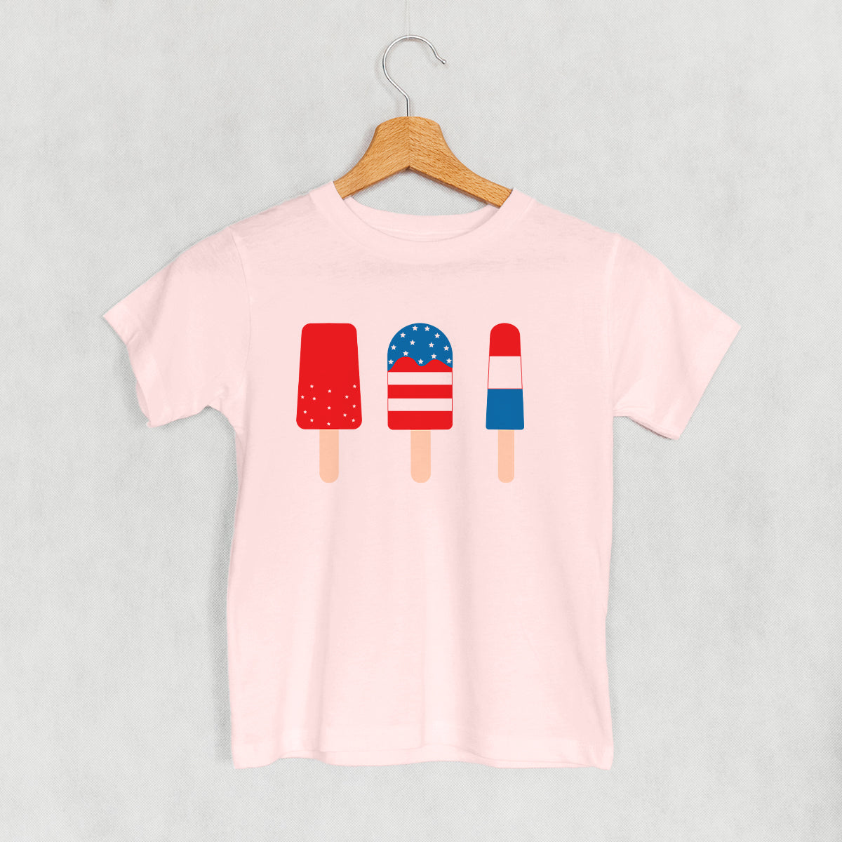 Red White & Blue Popsicles (Kids) - clothing by TeeHivey.com (Image 4)