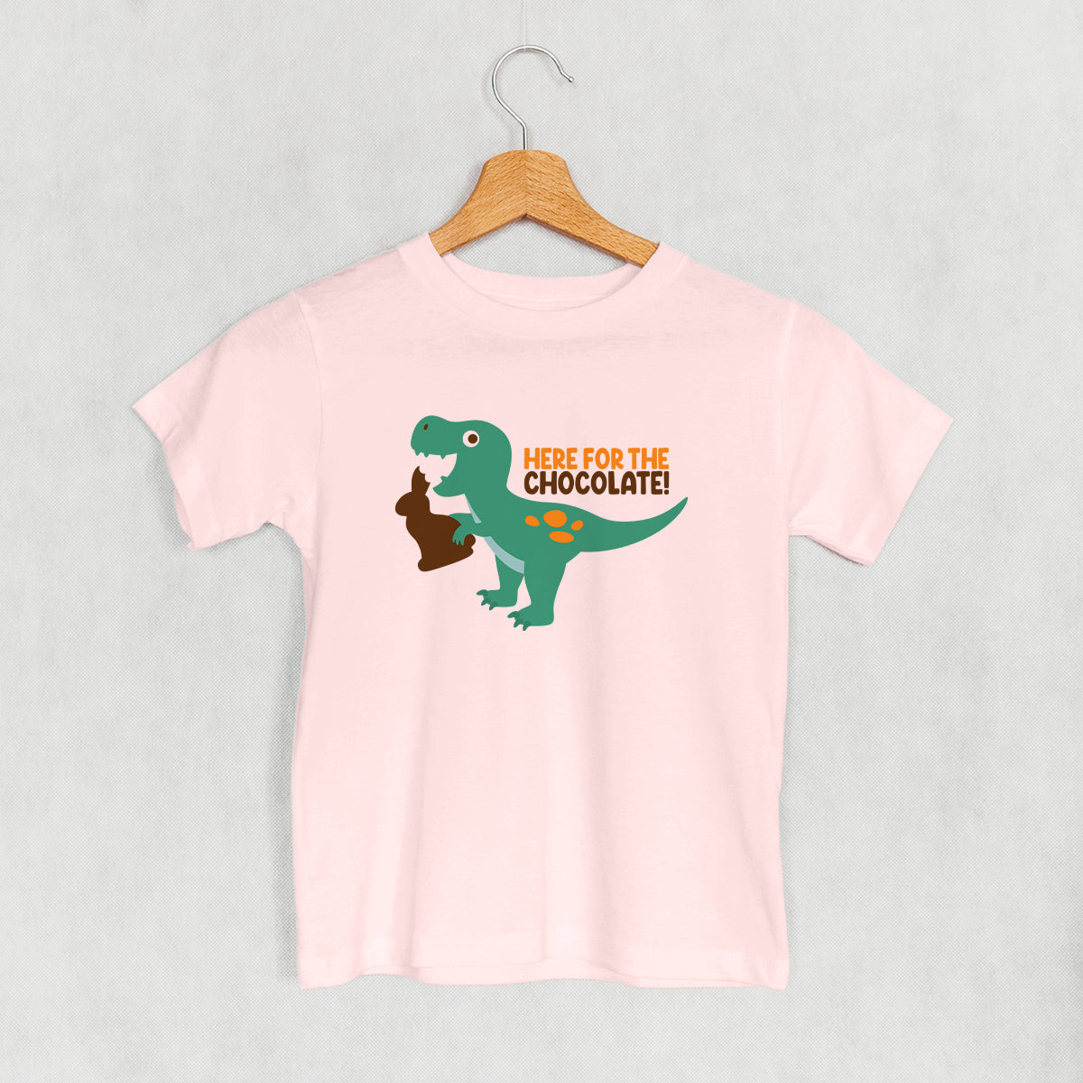 Here For The Chocolate Dino (Kids) - clothing by TeeHivey.com (Image 3)
