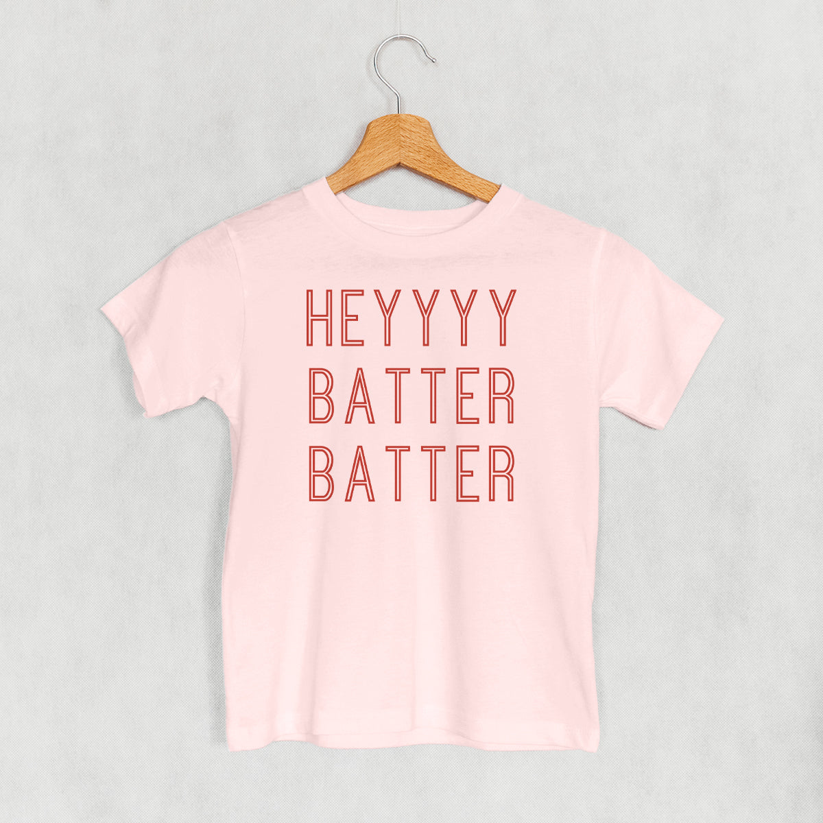 Heyyyy Batter Batter (Kids) - clothing by TeeHivey.com (Image 1)