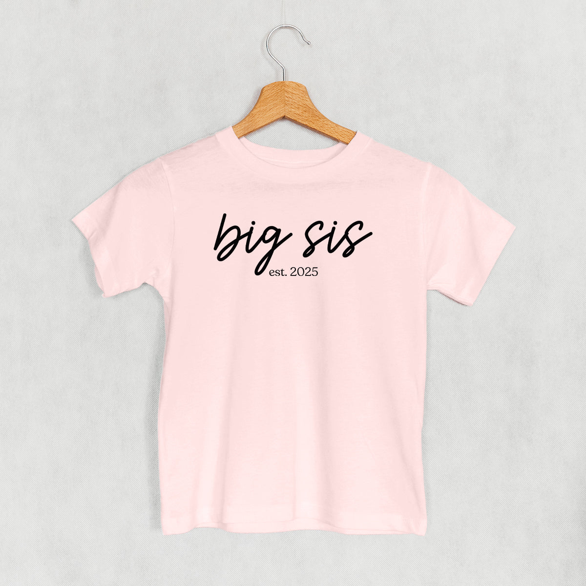 Big Sis Est. 2025 Script (Kids) - clothing by TeeHivey.com (Image 4)