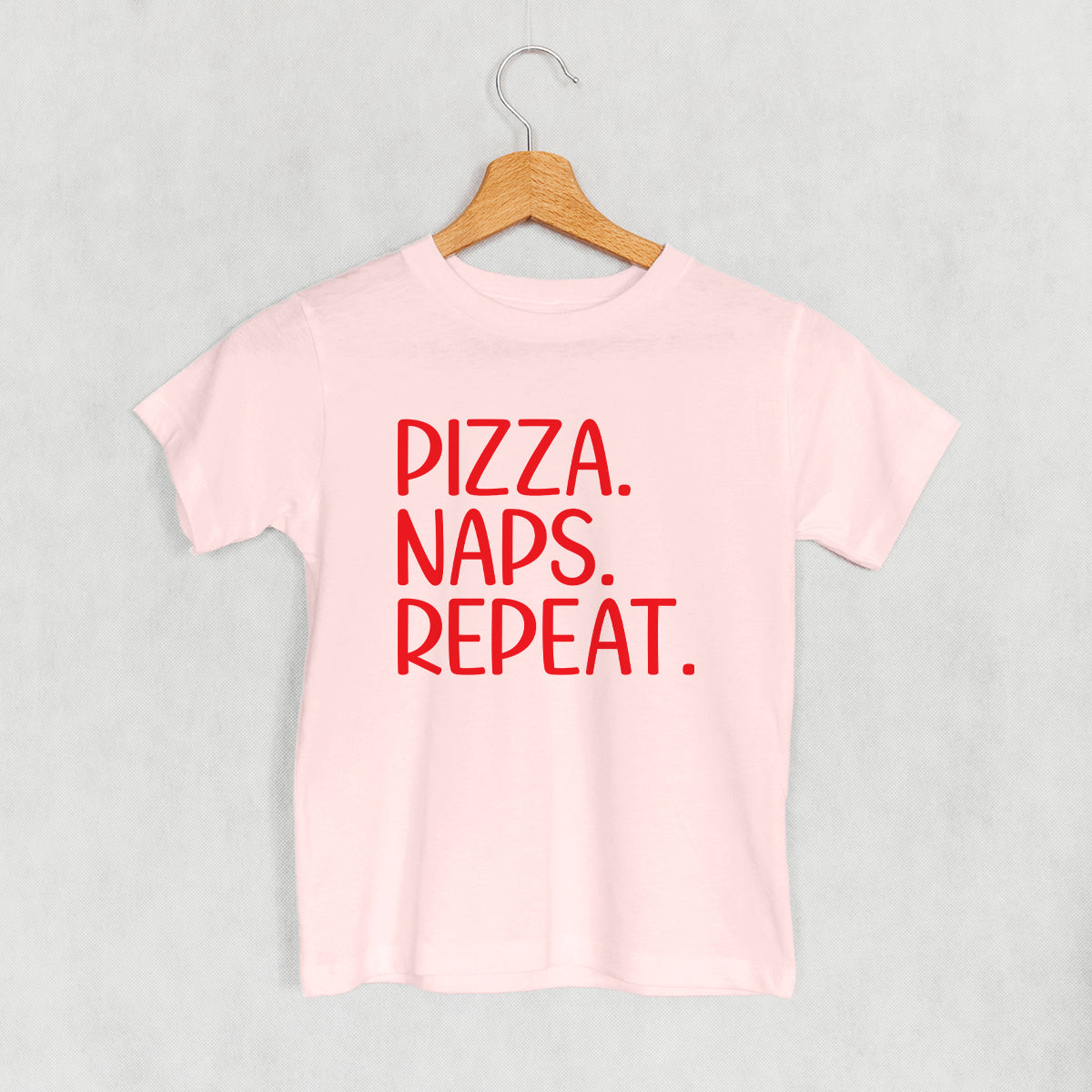 Pizza Naps Repeat (Kids) - clothing by TeeHivey.com (Image 3)
