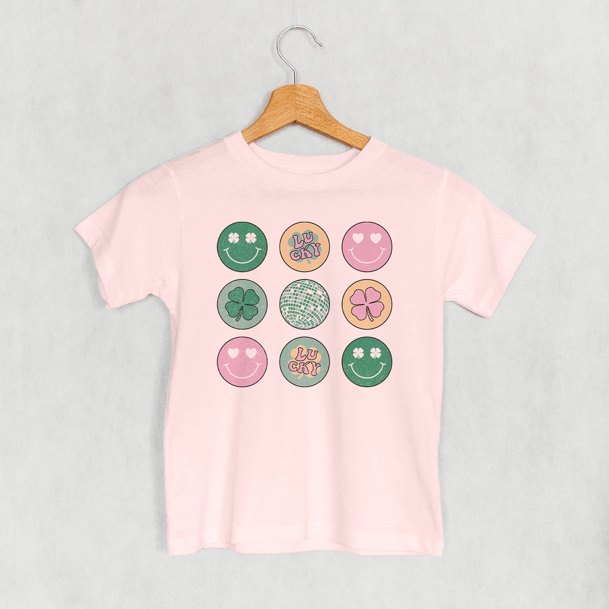 Clovers And Smiley Faces Disco (Kids) - clothing by TeeHivey.com (Image 1)