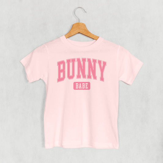 Bunny Babe Collegiate (Kids) - clothing by TeeHivey.com (Image 1)