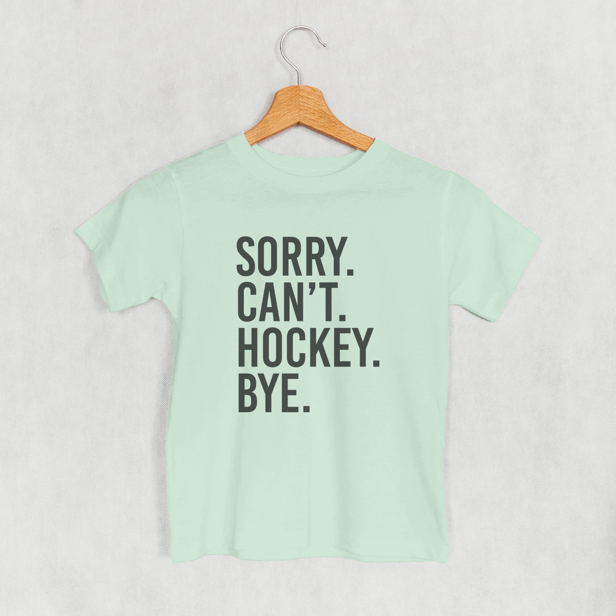 Sorry Can't Hockey Bye (Kids) - clothing by TeeHivey.com (Image 5)