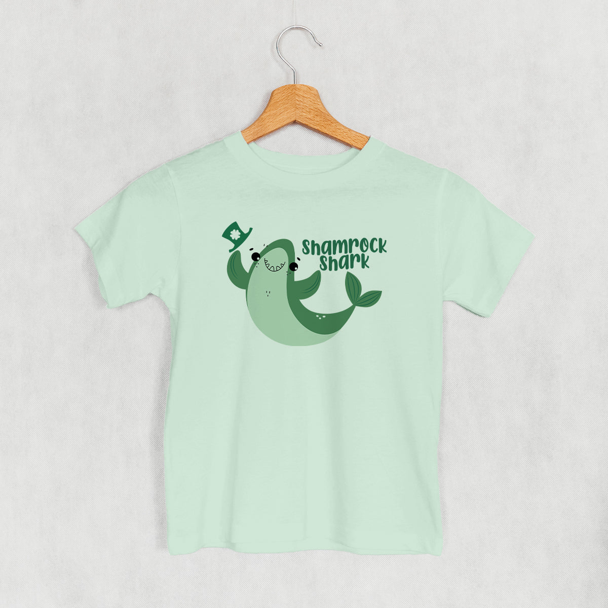 Shamrock Shark (Kids) - clothing by TeeHivey.com (Image 4)