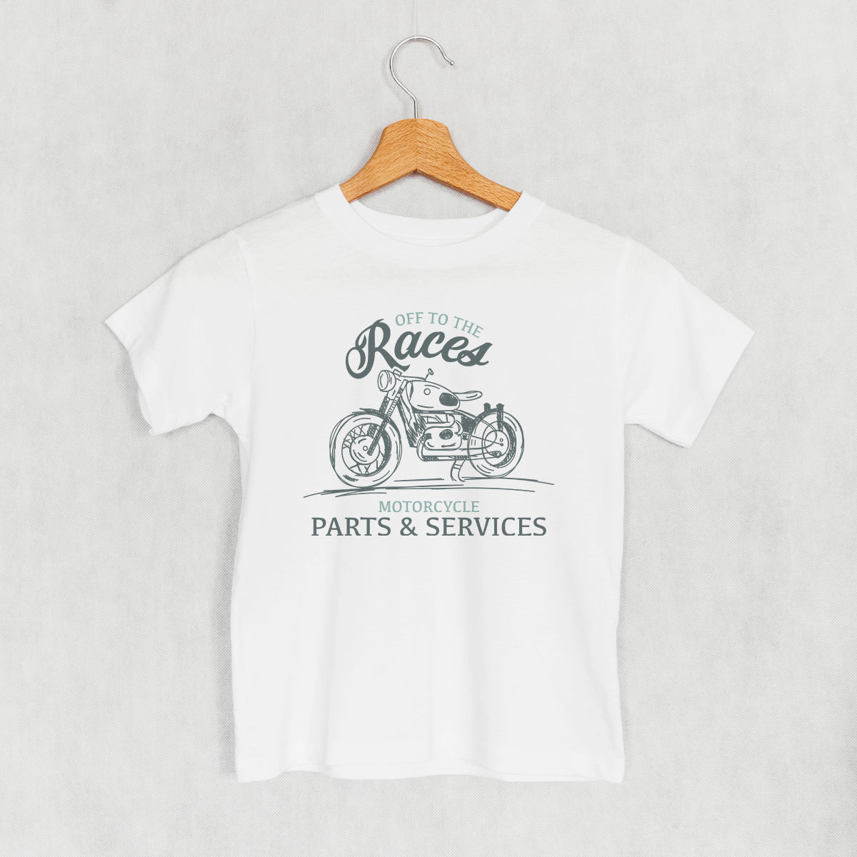 Off To The Races Motorcycle (Kids) - clothing by TeeHivey.com (Image 3)