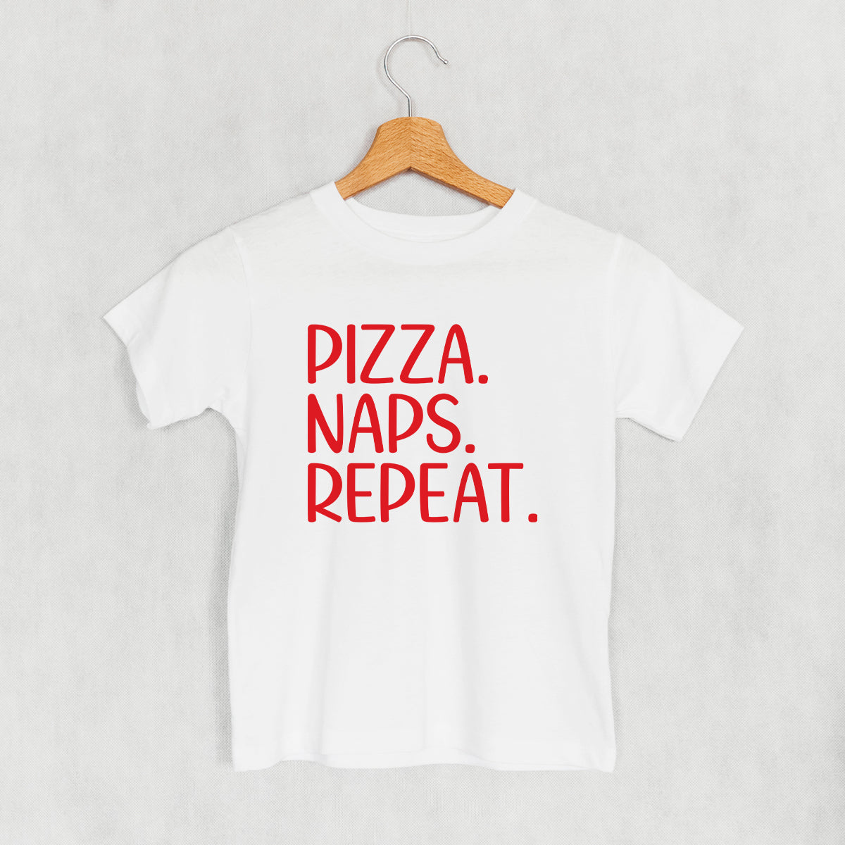Pizza Naps Repeat (Kids) - clothing by TeeHivey.com (Image 4)