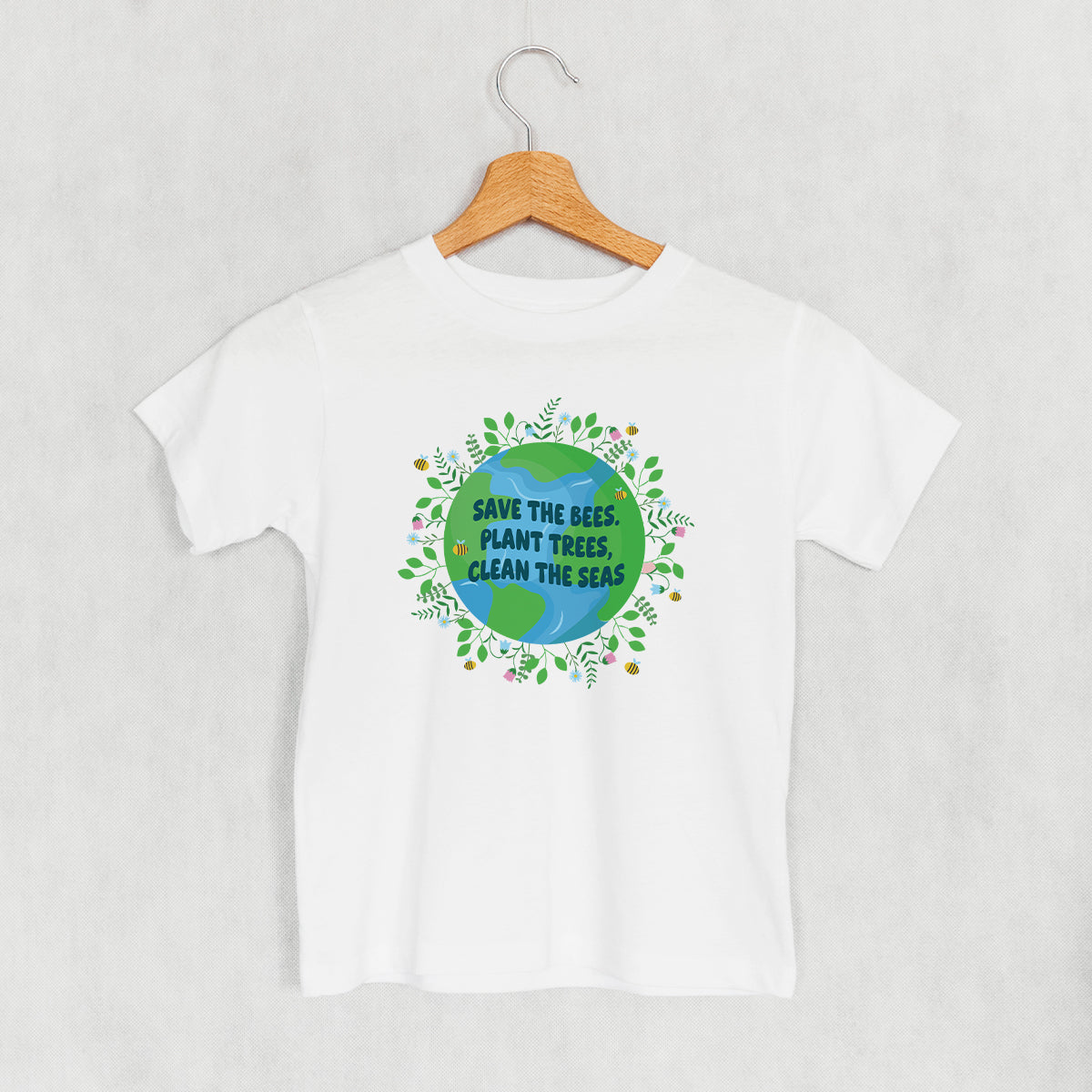 Save The Bees, Plant Trees Doodle (Kids) - clothing by TeeHivey.com (Image 3)