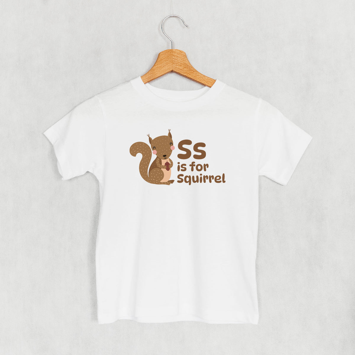 S Is For Squirrel (Kids) - clothing by TeeHivey.com (Image 3)