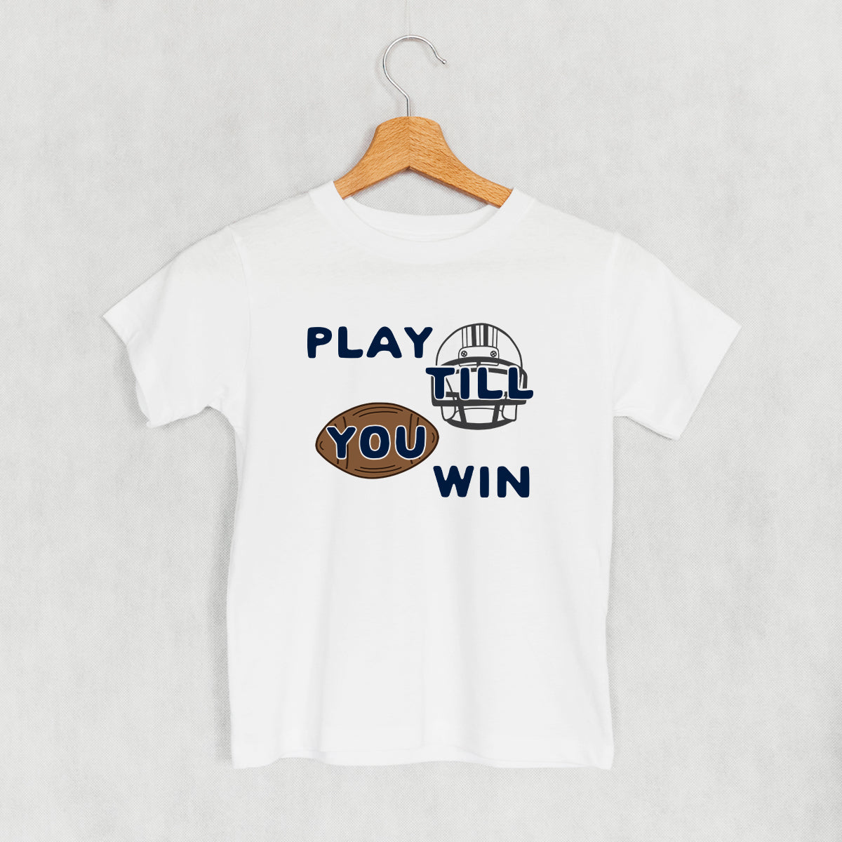 Play Till You Win Football (Kids) - clothing by TeeHivey.com (Image 4)