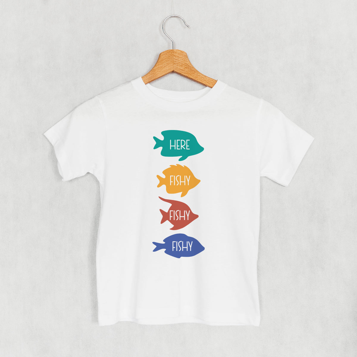 Here Fishy Colorful (Kids) - clothing by TeeHivey.com (Image 3)