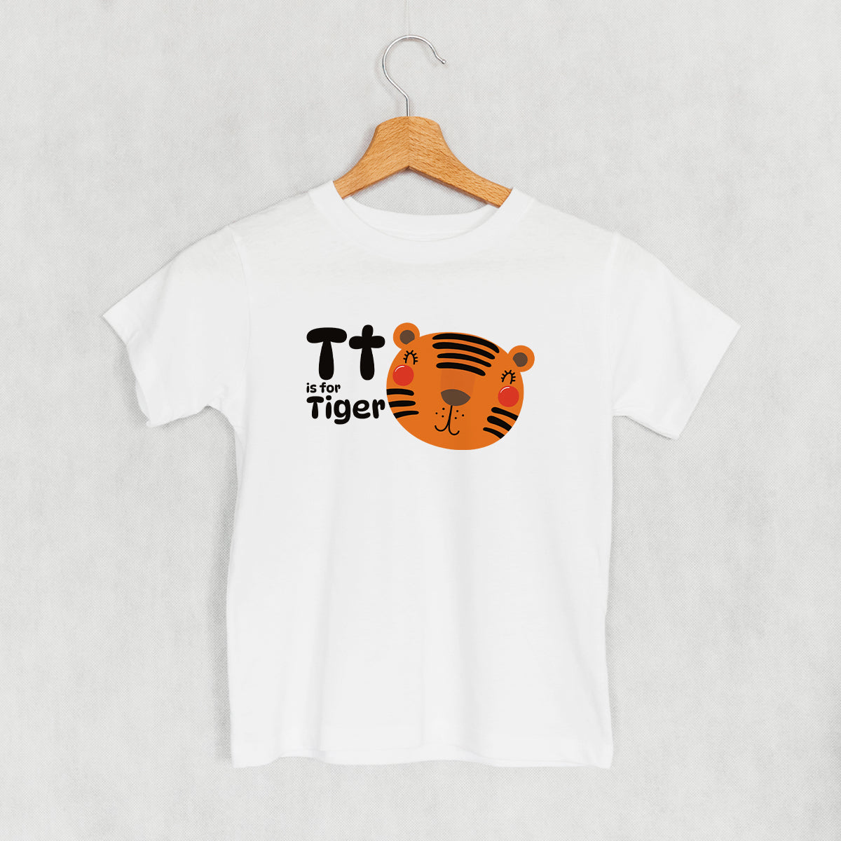 T Is For Tiger (Kids) - clothing by TeeHivey.com (Image 1)