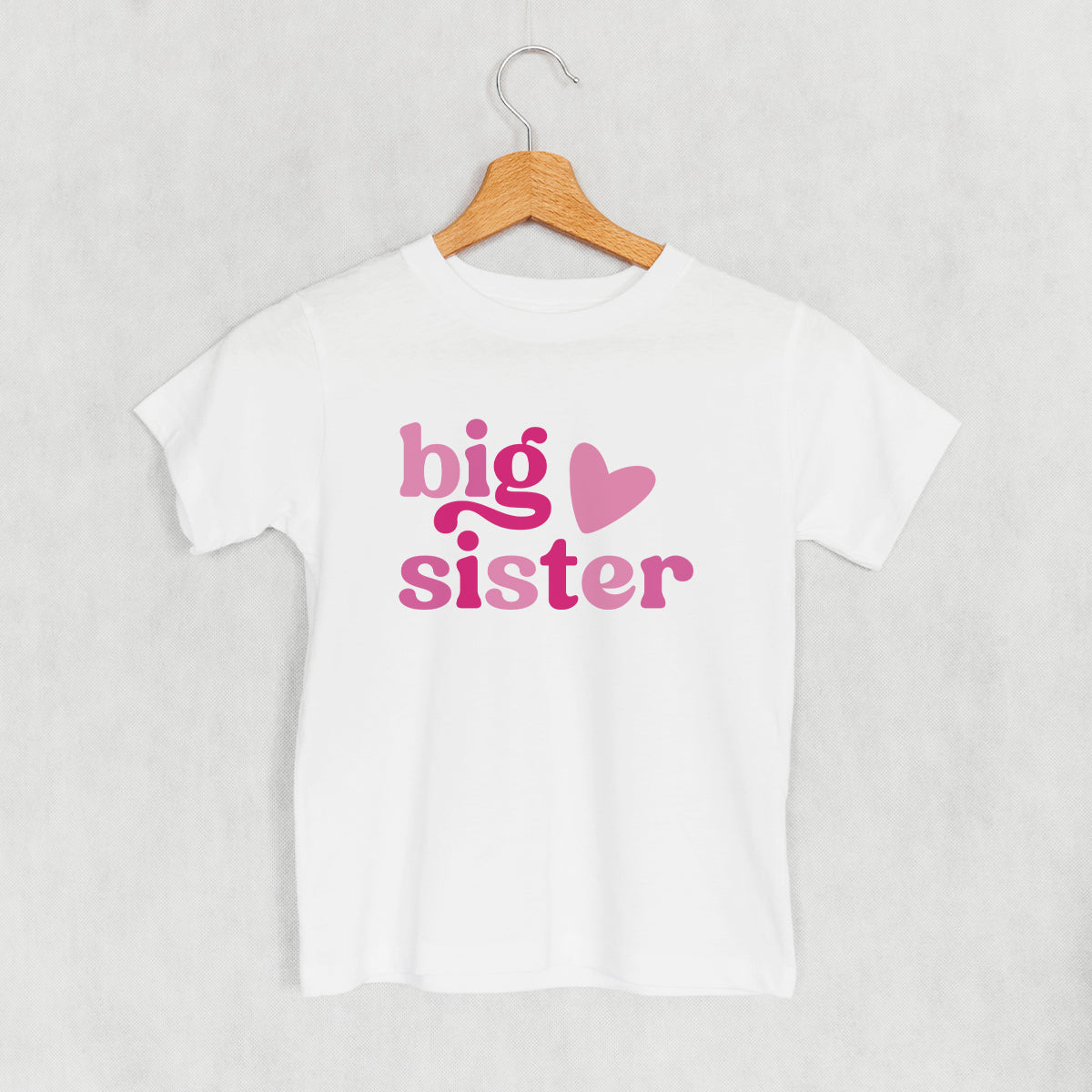 Big Sister Pink Heart (Kids) - clothing by TeeHivey.com (Image 1)