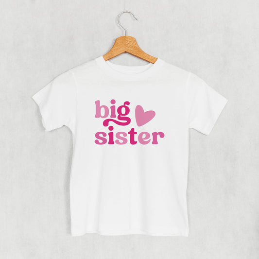 Big Sister Pink Heart (Kids) - clothing by TeeHivey.com (Image 1)