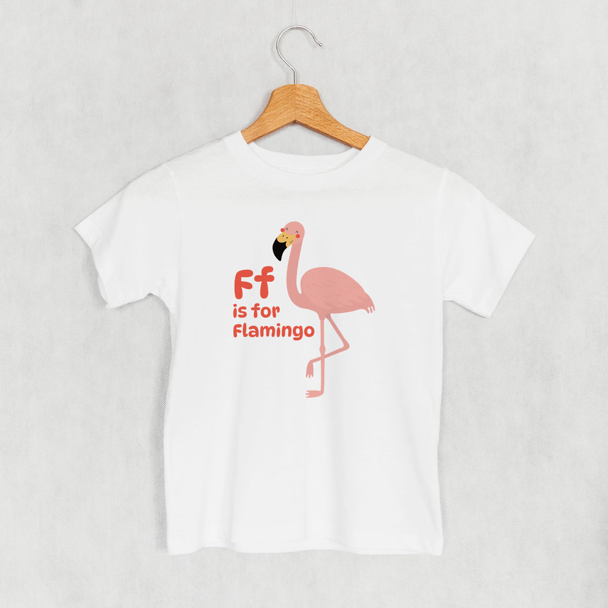 F Is For Flamingo (Kids) - clothing by TeeHivey.com (Image 1)