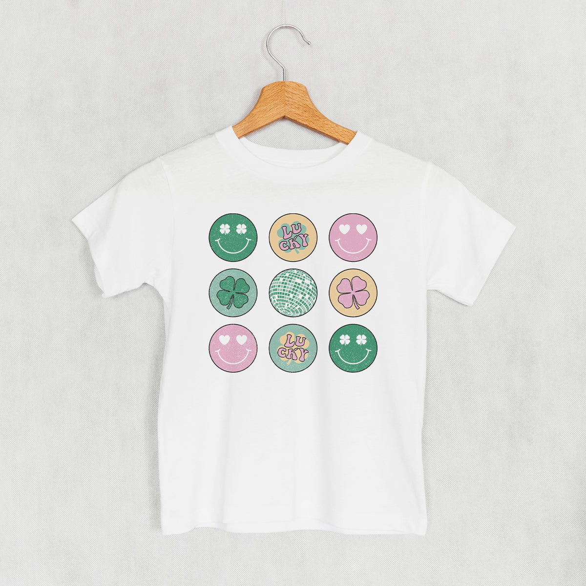 Clovers And Smiley Faces Disco (Kids) - clothing by TeeHivey.com (Image 3)