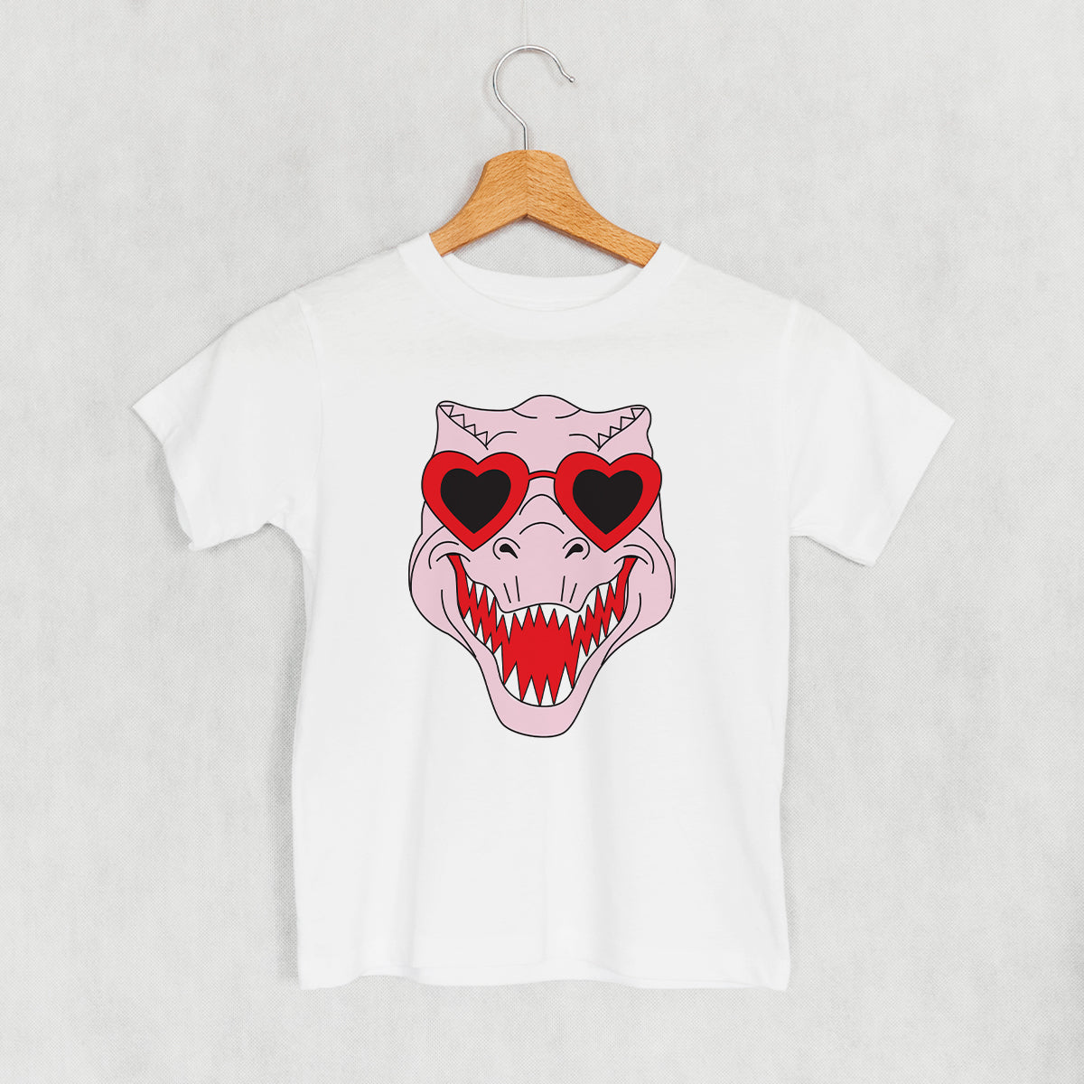 Dino Heart Glasses (Pink) (Kids)