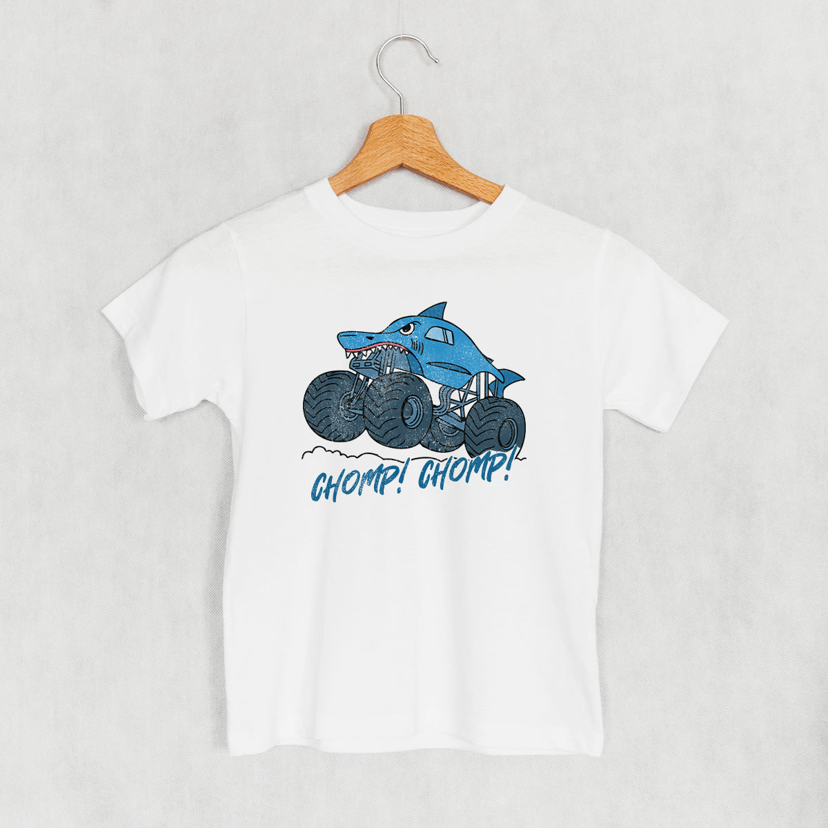 Chomp Chomp Shark Monster Truck (Kids) - clothing by TeeHivey.com (Image 5)