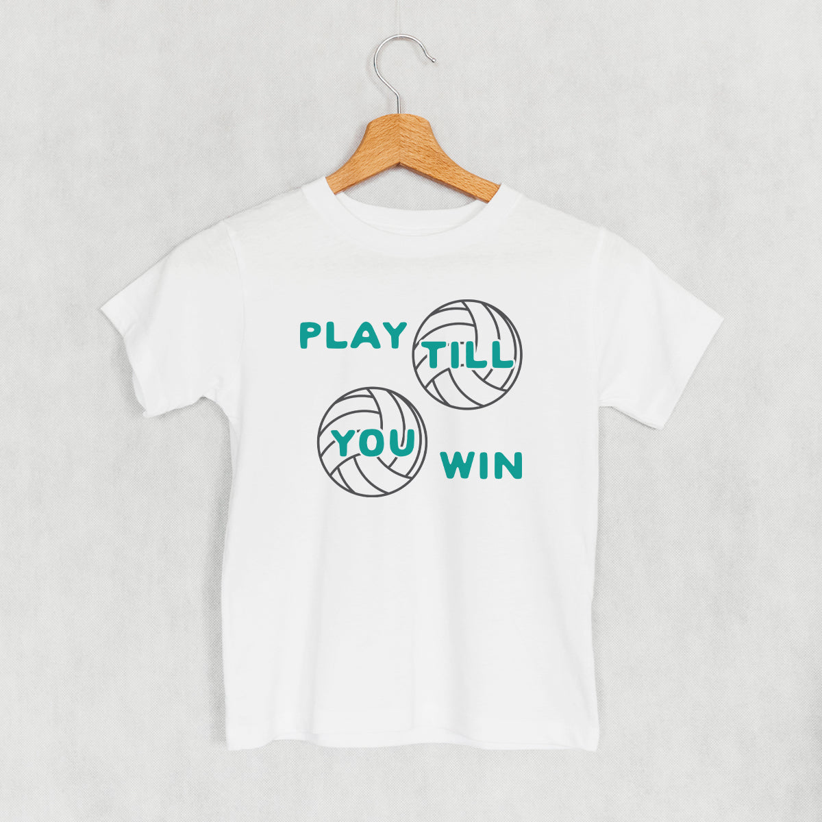 Play Till You Win Volleyball (Kids) - clothing by TeeHivey.com (Image 3)