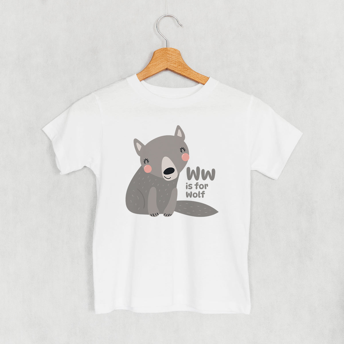 W Is For Wolf (Kids) - clothing by TeeHivey.com (Image 1)