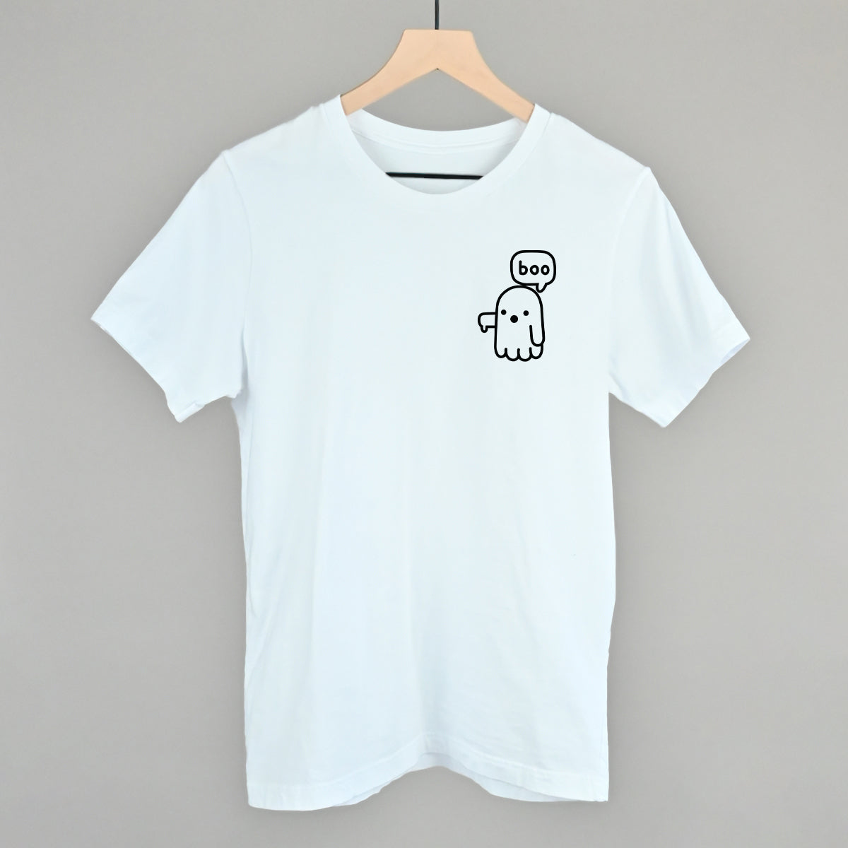 Boo Ghost (Left Chest) - clothing by TeeHivey.com (Image 5)