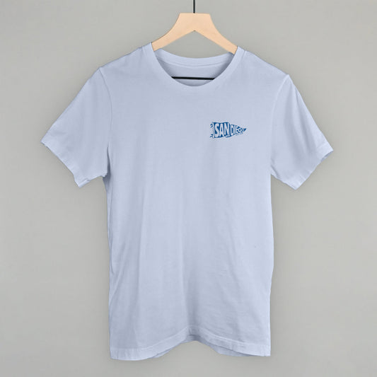San Diego Pennant Flag (Left Chest) - clothing by TeeHivey.com (Image 1)