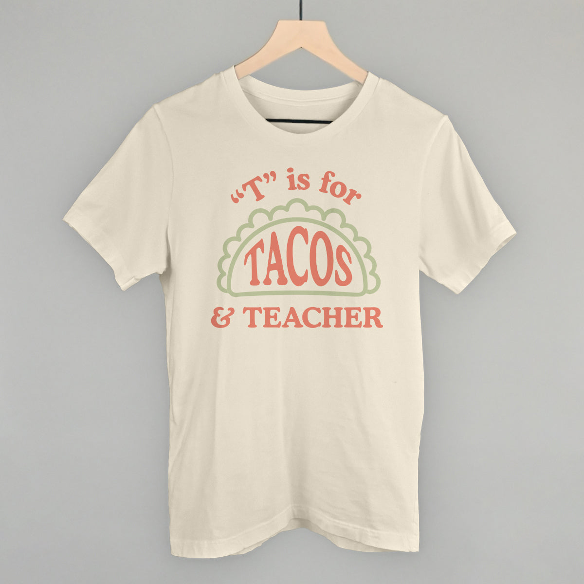 T is for Tacos and Teacher (Red and Green) - clothing by TeeHivey.com (Image 2)
