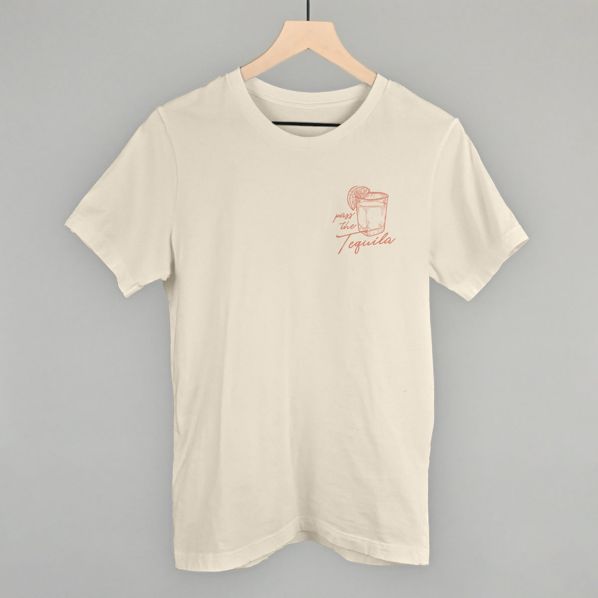 Pass The Tequila (Left Chest) - clothing by TeeHivey.com (Image 1)