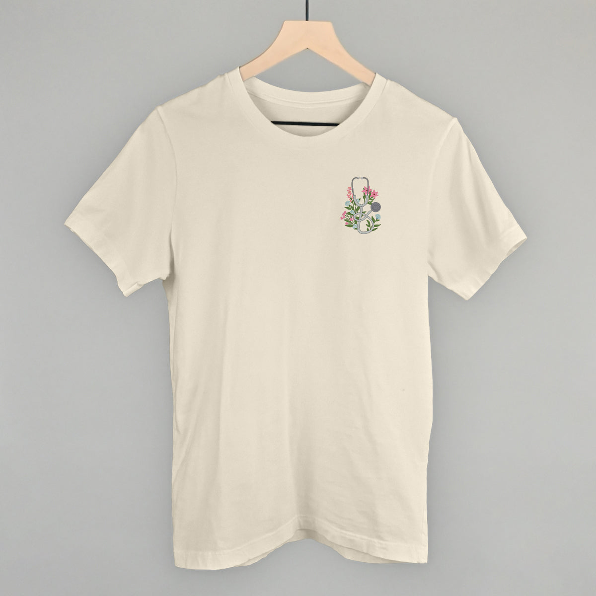 Floral Stethoscope (Left Chest)
