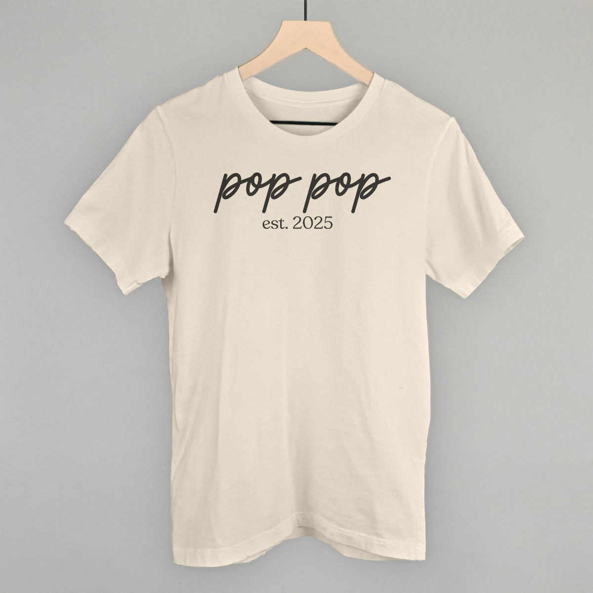 Pop Pop Est. 2025 Script - clothing by TeeHivey.com (Image 3)