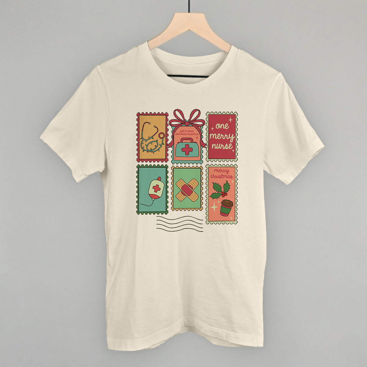 Christmas Nurse Stamps - clothing by TeeHivey.com (Image 2)