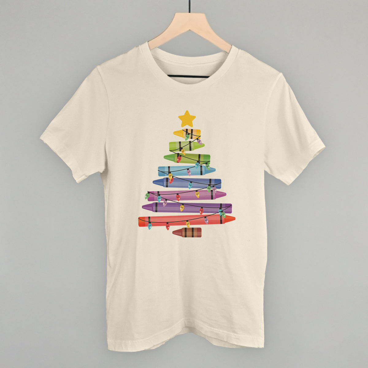 Crayon Christmas Tree - clothing by TeeHivey.com (Image 1)