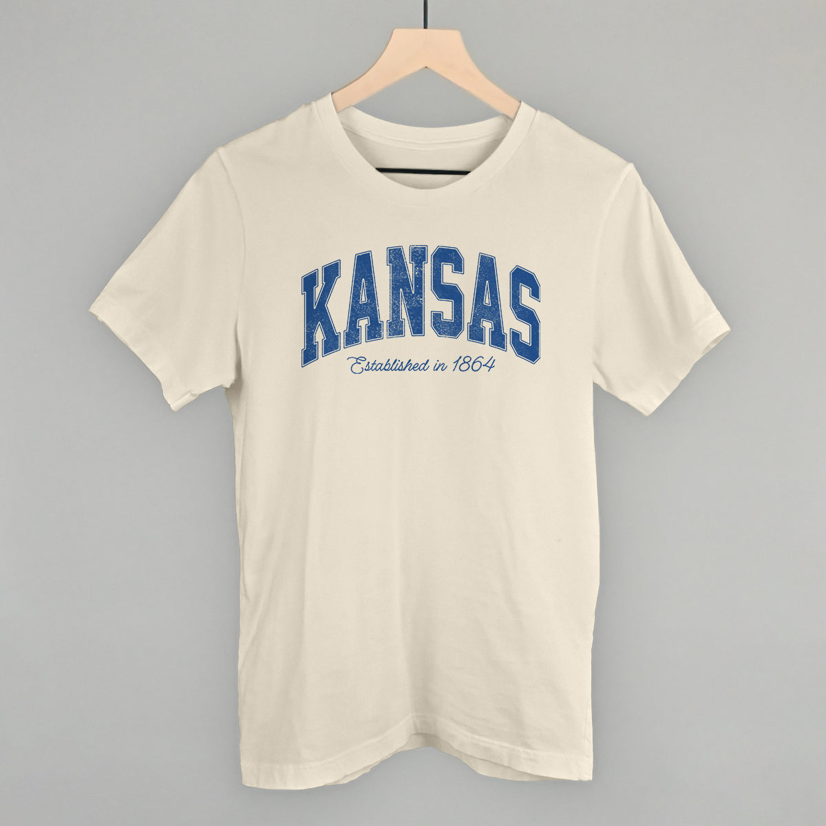 Kansas Varsity Arch (Blue) - clothing by TeeHivey.com (Image 2)