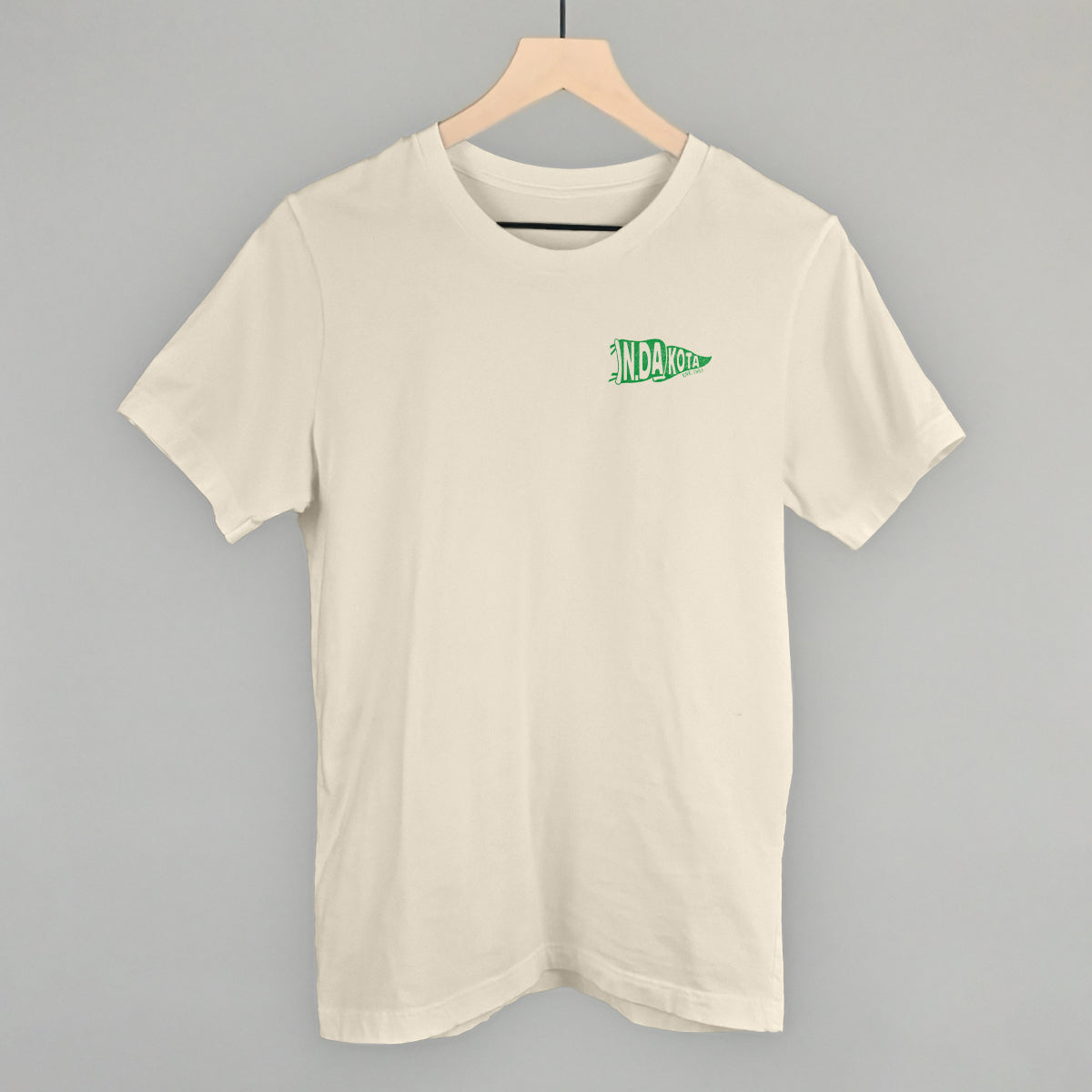 North Dakota Pennant Flag (Left Chest) - clothing by TeeHivey.com (Image 2)