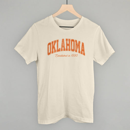 Oklahoma Varsity Arch (Orange) - clothing by TeeHivey.com (Image 1)