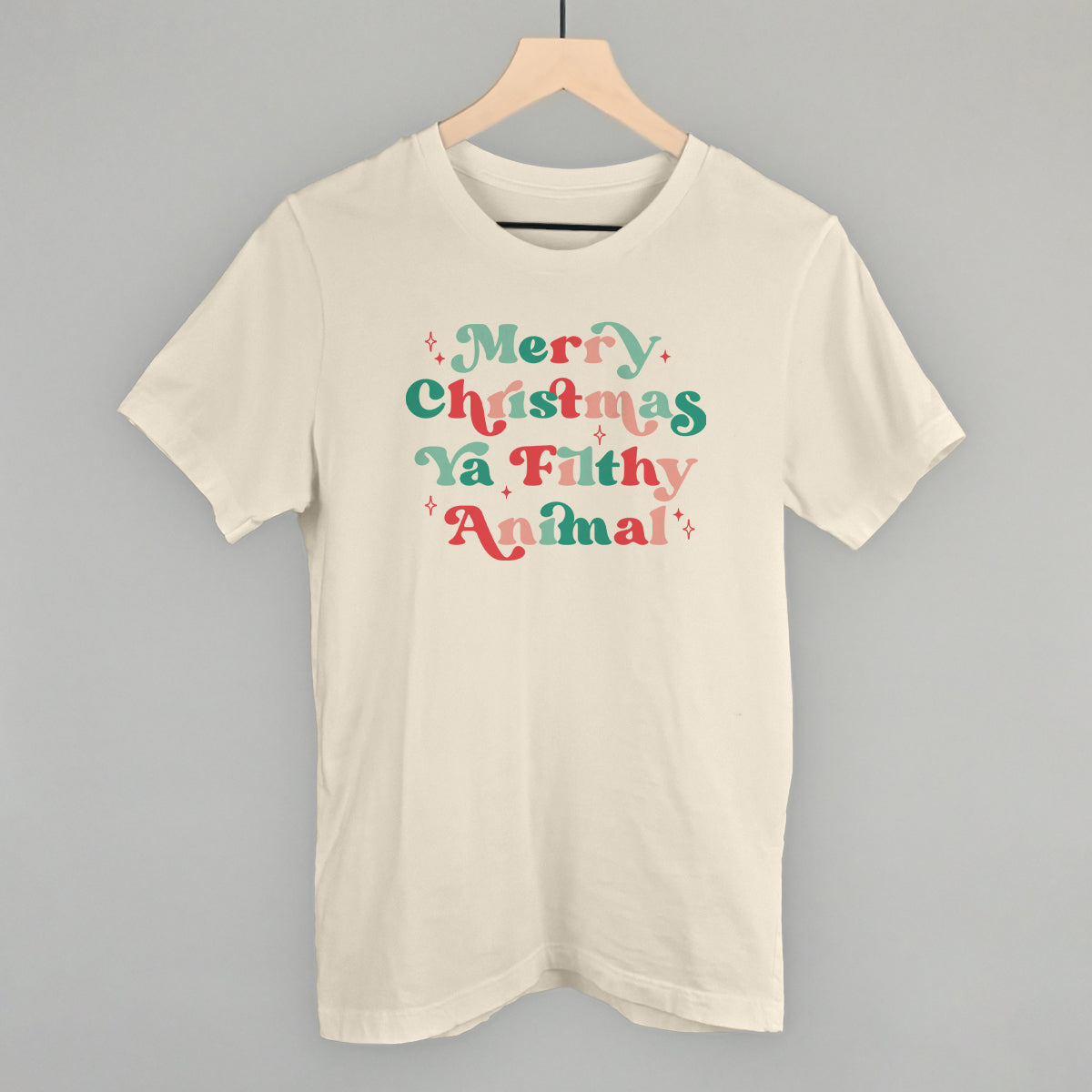 Merry Christmas Ya Filthy Animal Colorful - clothing by TeeHivey.com (Image 2)