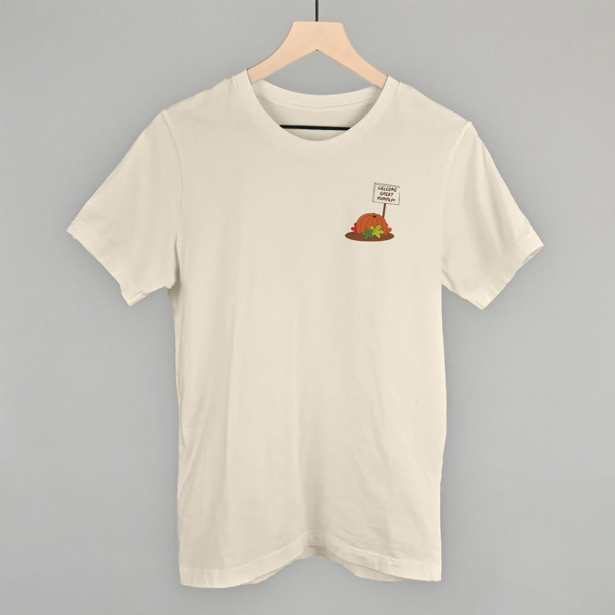 Welcome Great Pumpkin (Left Chest) - clothing by TeeHivey.com (Image 2)
