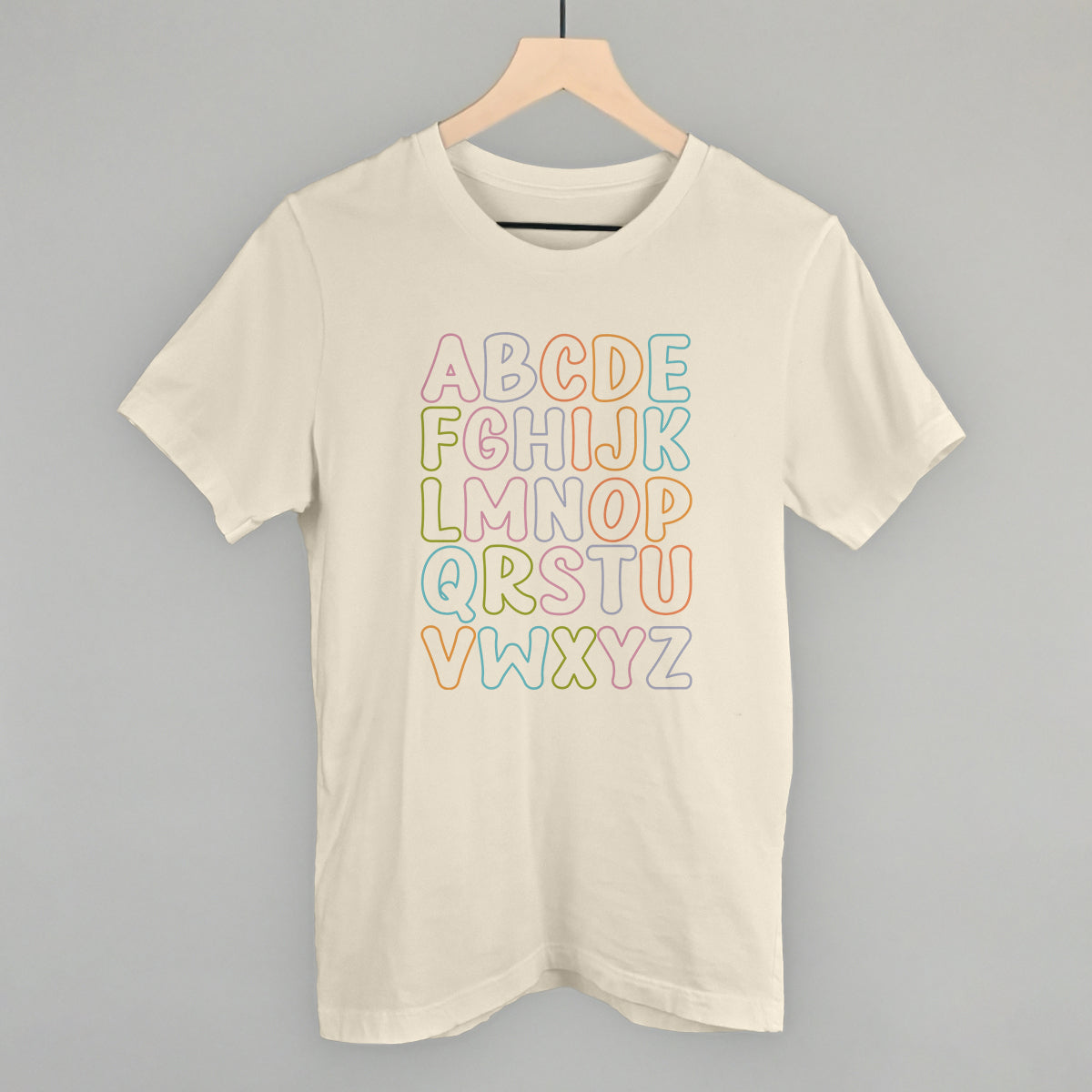 Pastel Alphabet - clothing by TeeHivey.com (Image 1)