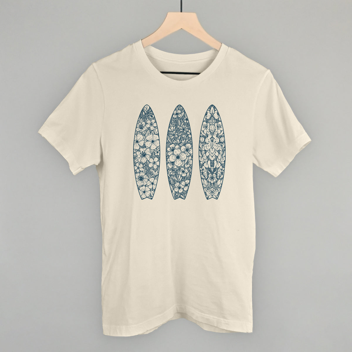 Blue Floral Surfboards - clothing by TeeHivey.com (Image 2)